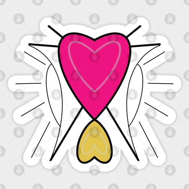 Hearts Sticker by MBenero